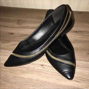 BCBG Zipper Flats  size 8